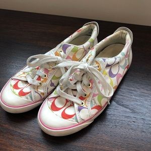 colorful coach tennis shoes